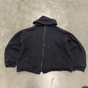 Wilderness Sherpa Lined Full Zip Hoodie Jacket Men's XL Black Warm